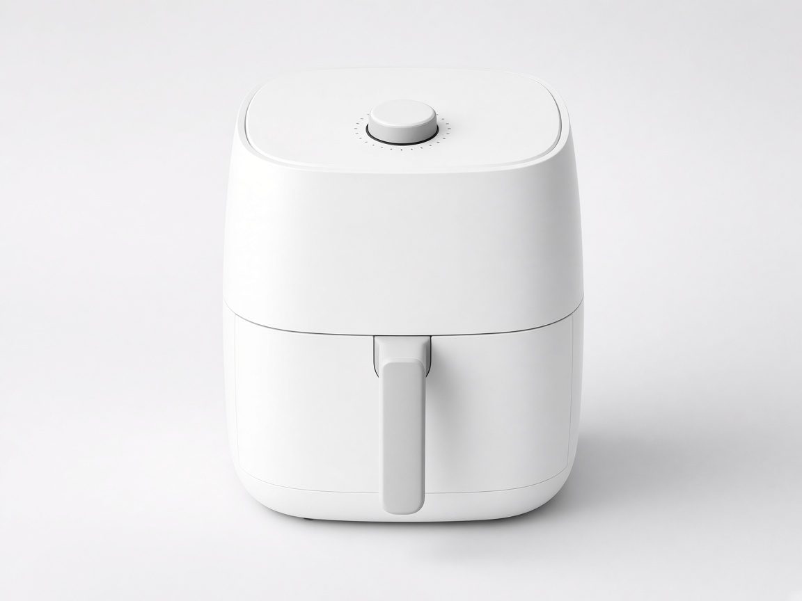 Air fryer blanc compact moderne