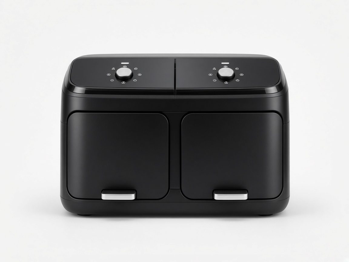 Air fryer double panier noir