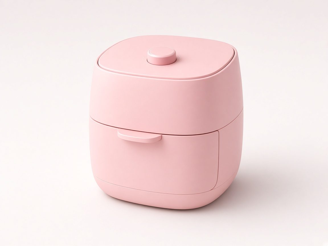 Mini air fryer rose pâle